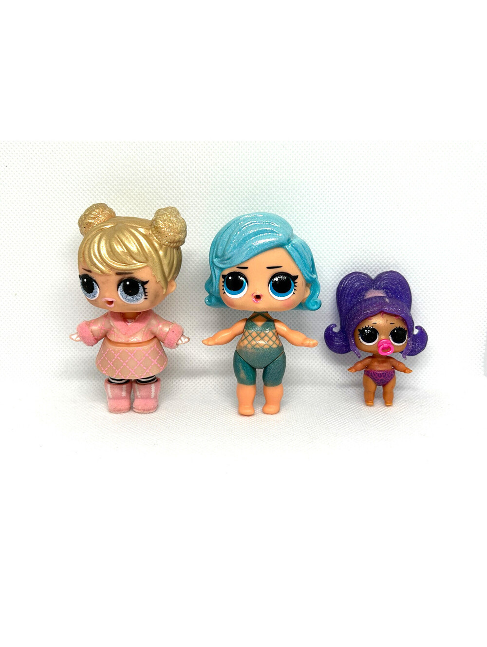 Lot of 3 LOL Surprise Dolls Glitter Series